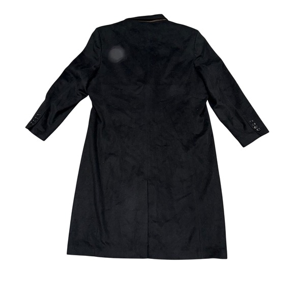 Enzo Tovare Adam Baker Mens Black Wool Cashmere Blend Topcoat Overcoat Size XXL - Picture 7 of 7
